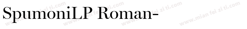 SpumoniLP Roman字体转换
